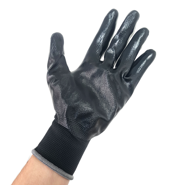 Guante Multiproposito Palma De Nitrilo Negro - 50 Pares 2