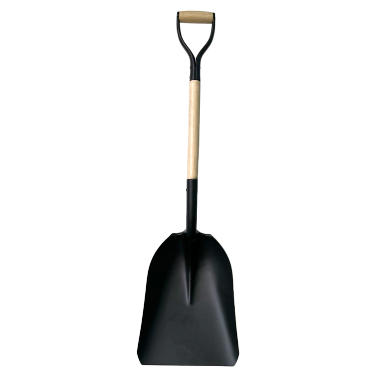 Pala Carbonera Metálica Mango De Madera 1