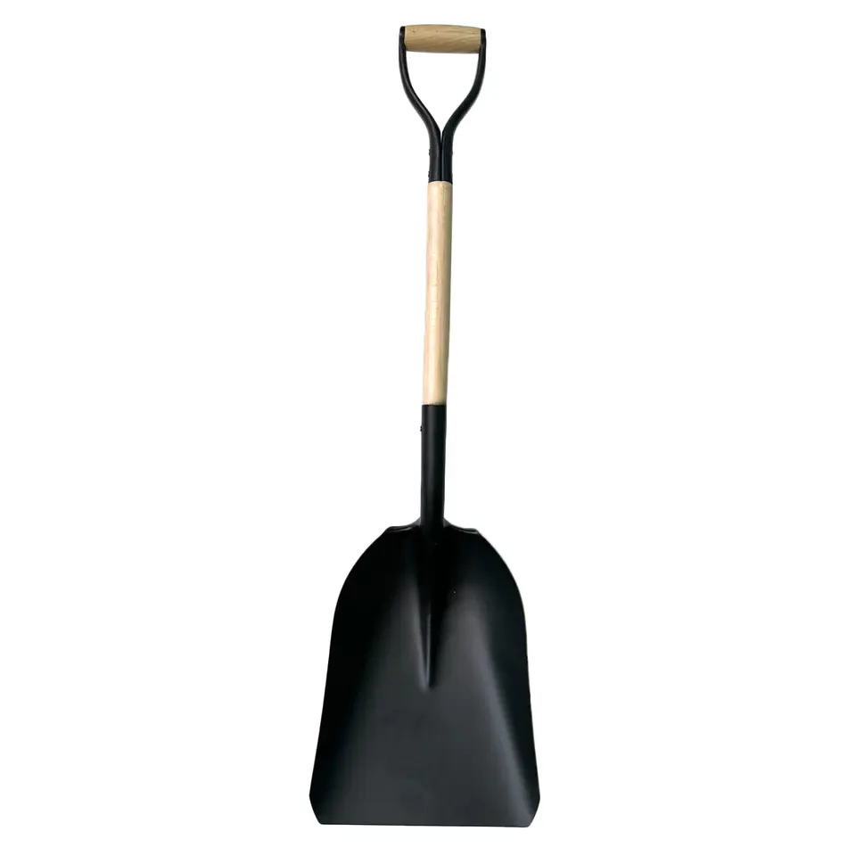 Pala Carbonera Metálica Mango De Madera 1