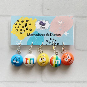 MARCADORES DE PUNTOS CROCHET (M&M, Princesas, Lápices)