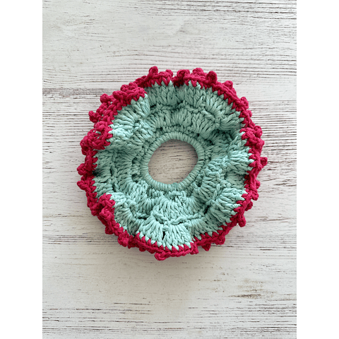 Scrunchies tejidos a Crochet