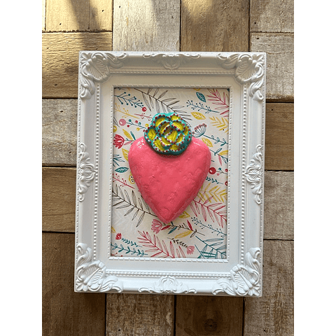 Cuadros con Corazones 18 x 23 cms. HECHO A MANO