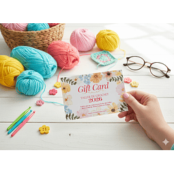 GIFT CARD TALLER DE CROCHET