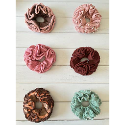 Scrunchies Tejidos a Crochet