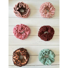 Scrunchies Tejidos a Crochet