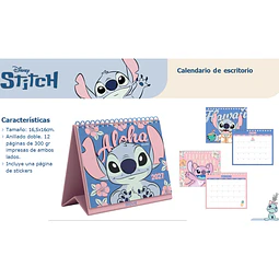 CALENDARIO ESCRITORIO STITCH 2027