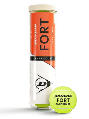 Caja de 18 Tarros Dunlop Fort Clay Court