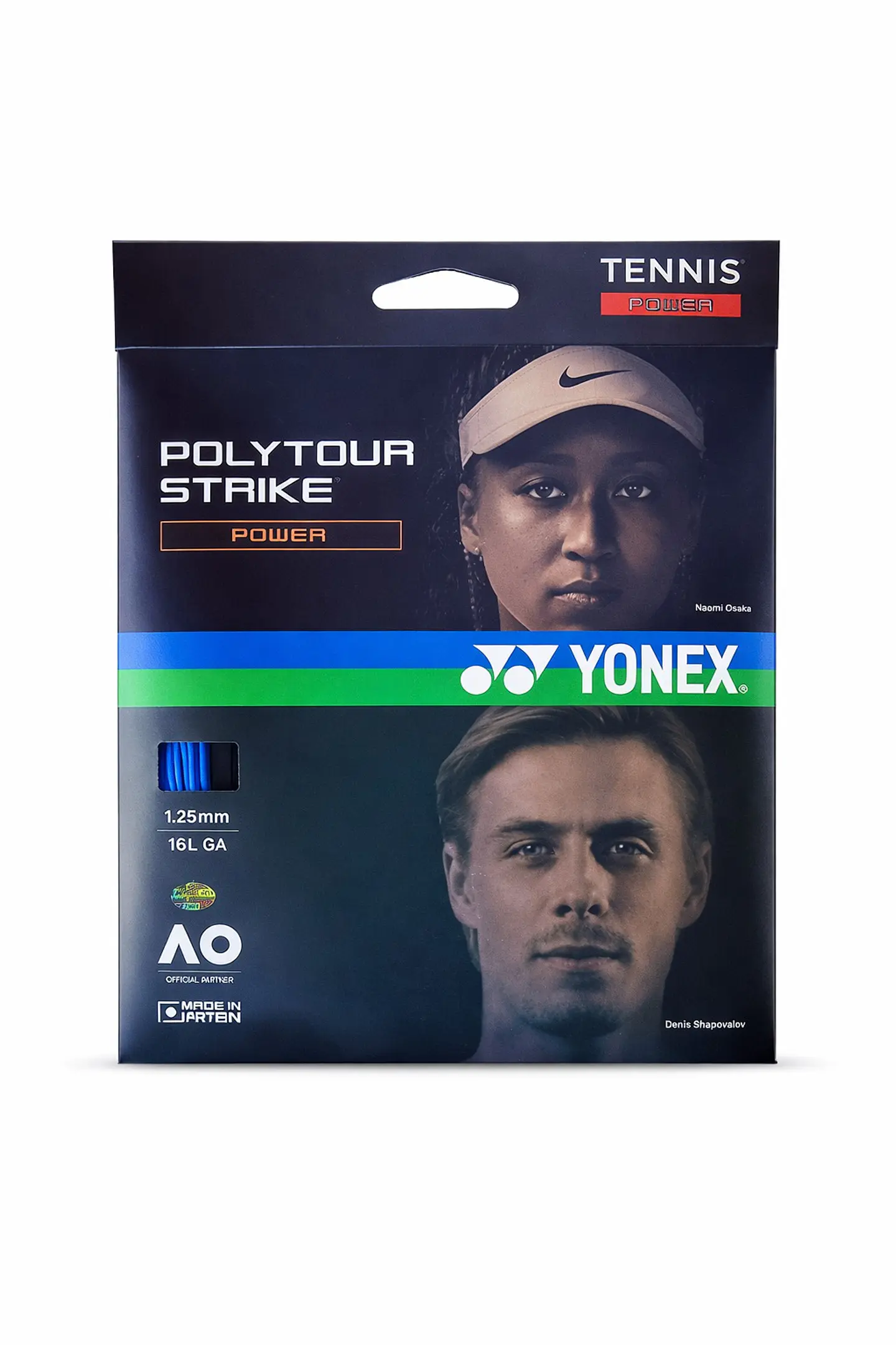 Set Cuerda Tenis POLY TOUR STRIKE 1.25 / 16L Azul 1