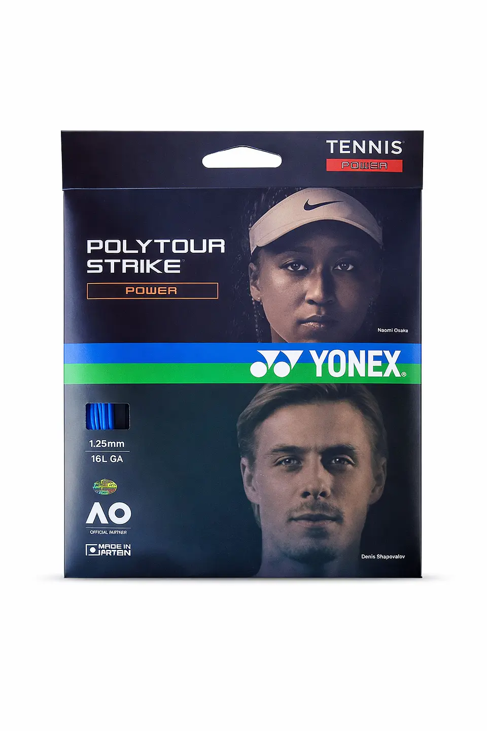 Set Cuerda Tenis POLY TOUR STRIKE 1.25 / 16L Azul 1