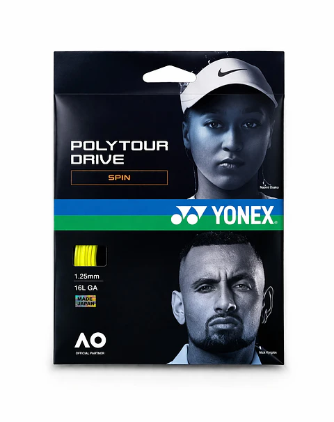 Set Cuerda Tenis POLY TOUR DRIVE 1.25 / 16L Amarillo