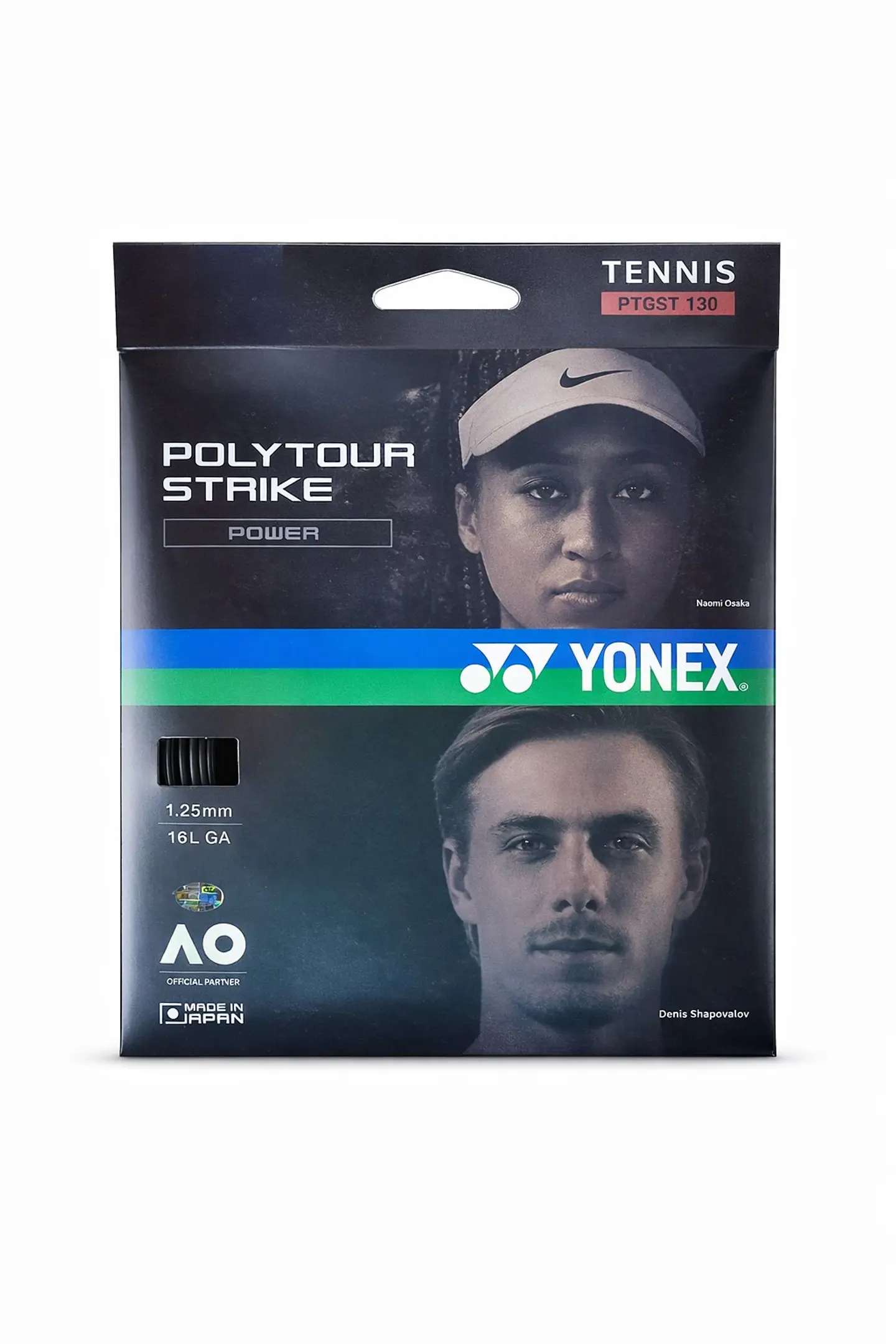 Set Cuerda Tenis POLY TOUR STRIKE 1.25 / 16 negro 1