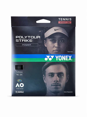 Set Cuerda Tenis POLY TOUR STRIKE 1.25 / 16 negro