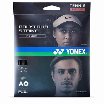 Set Cuerda Tenis POLY TOUR STRIKE 1.25 / 16 negro 1