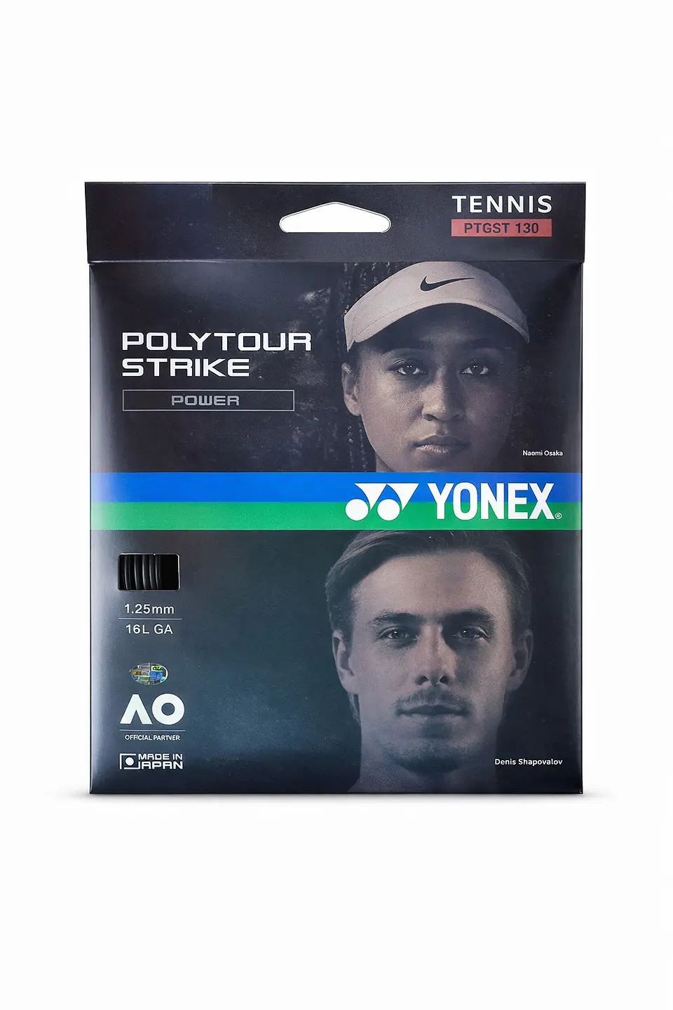 Set Cuerda Tenis POLY TOUR STRIKE 1.25 / 16 negro 1