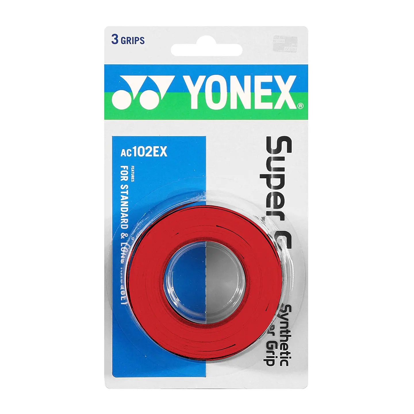 Overgrip Super Grap X3 Rojo Yonex 1