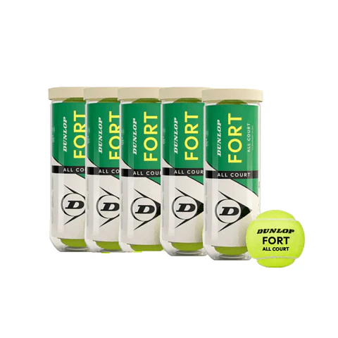 Pack 5 Tarros Dunlop Fort All Court x3