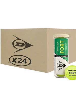Caja 24 tarros Dunlop Fort All Court