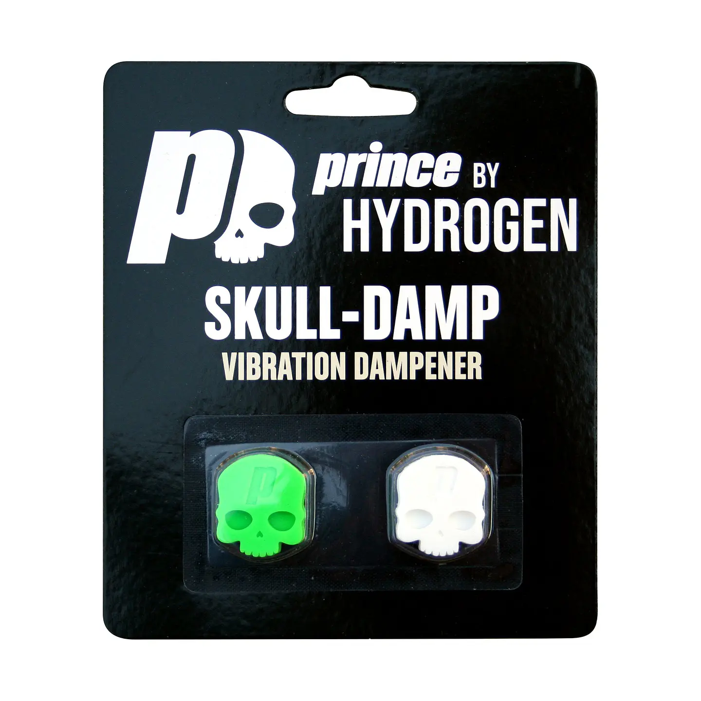 Antivibrador Tenis Calavera Verde/ Blanco Prince 1