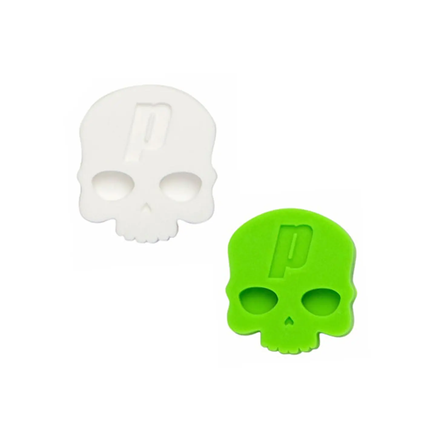 Antivibrador Tenis Calavera Verde/ Blanco Prince 2