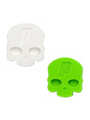 Antivibrador Tenis Calavera Verde/ Blanco Prince