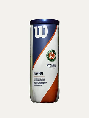 Tarro Pelotas De Tenis Roland Garros Clay Court x3