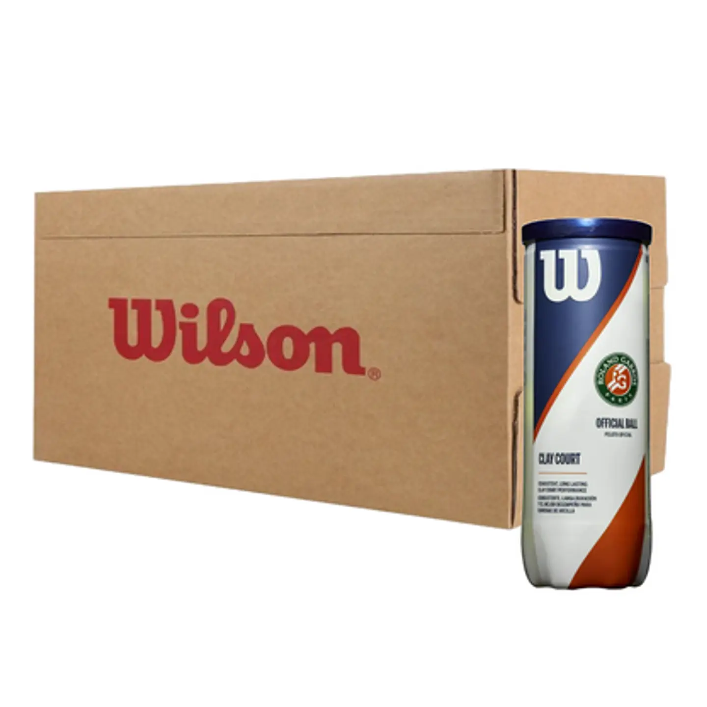 Caja De 24 Tarros Wilson Roland Garros X3 1