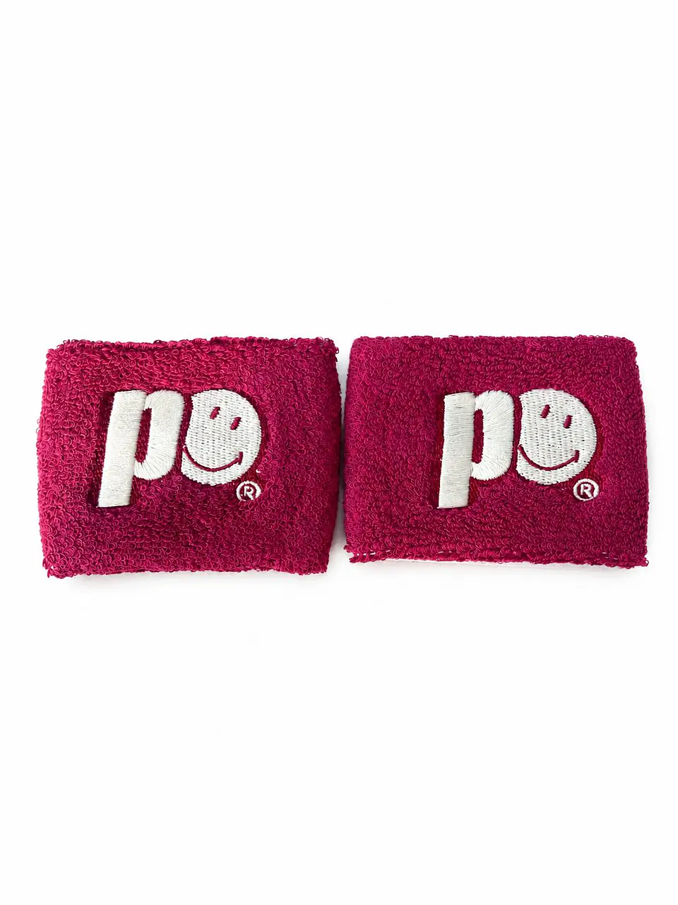 Muñequeras Prince Smiley Corta Burdeo 1