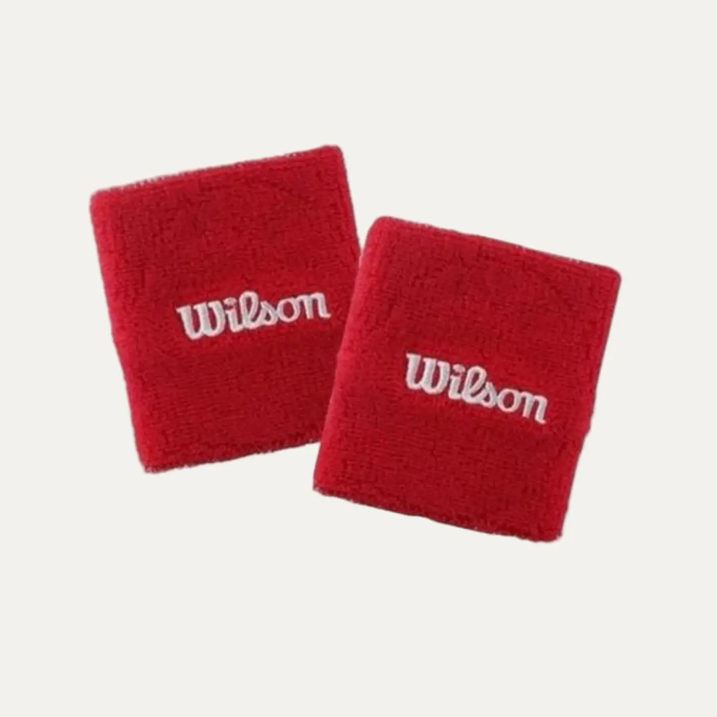 Muñequera Wilson Roja X2 1