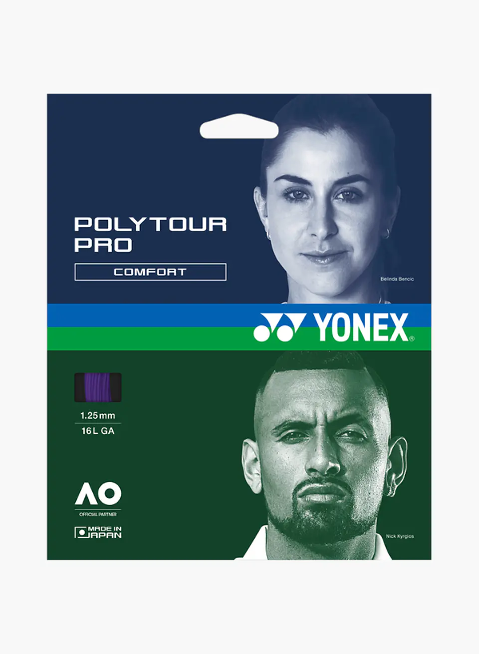 Set Cuerda Tenis Yonex Poly Tour PRO 1.25 Midnight Purple 1