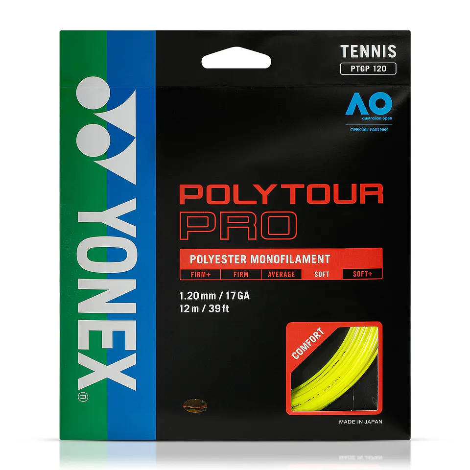Set Cuerda Tenis Poly Tour PRO 1.20 / 17 Amarillo 1