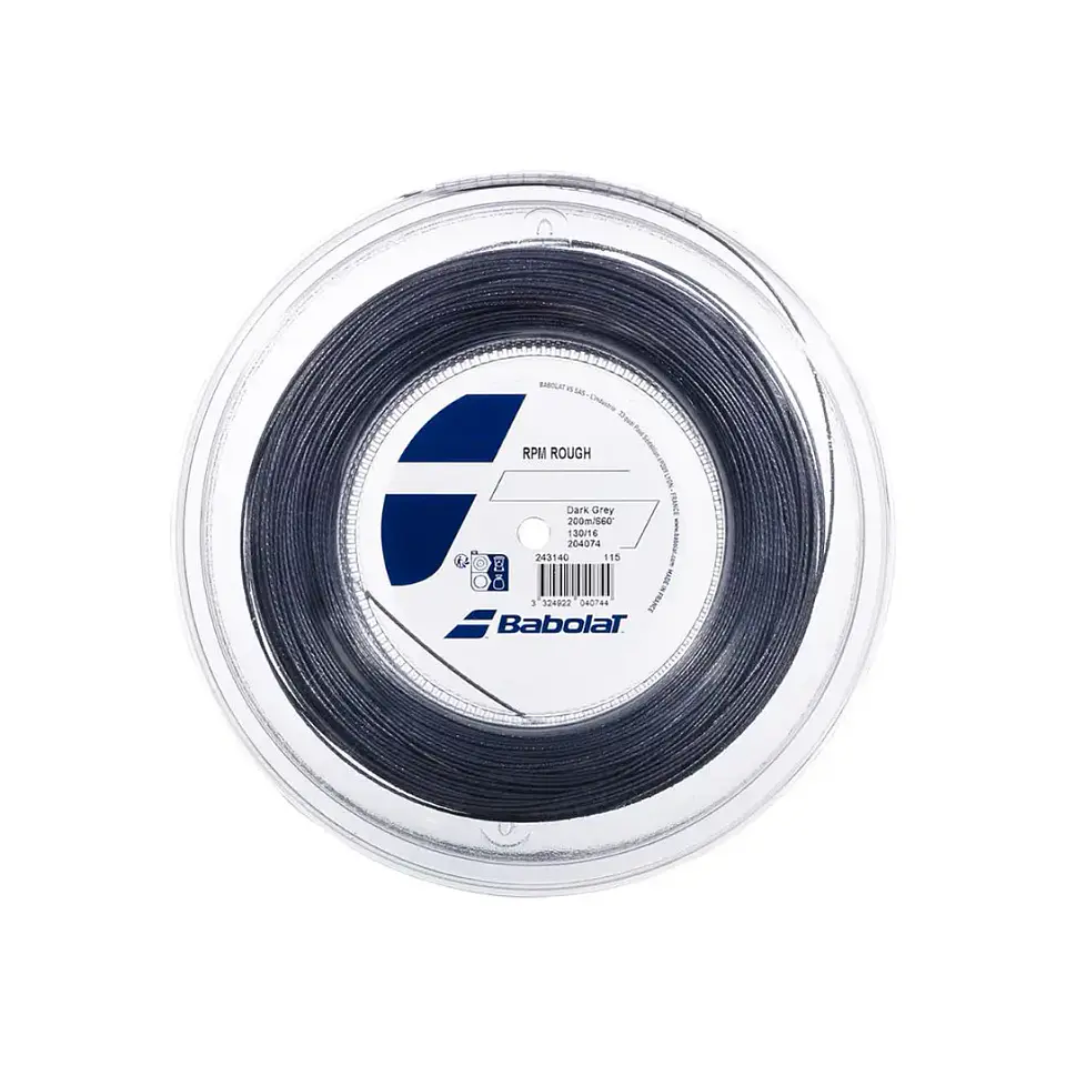 Cuerda Tenis Babolat RPM Rough Rollo 200mt Gris 1