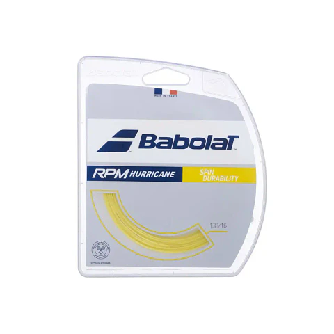 Set Cuerda Tenis Babolat RPM Hurricane Rollo 12mt Yellow 1.25