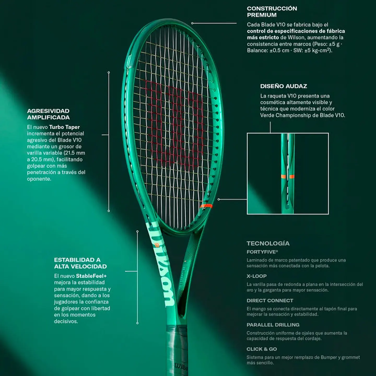 Raqueta De Tenis Blade 100 V10 G3 4