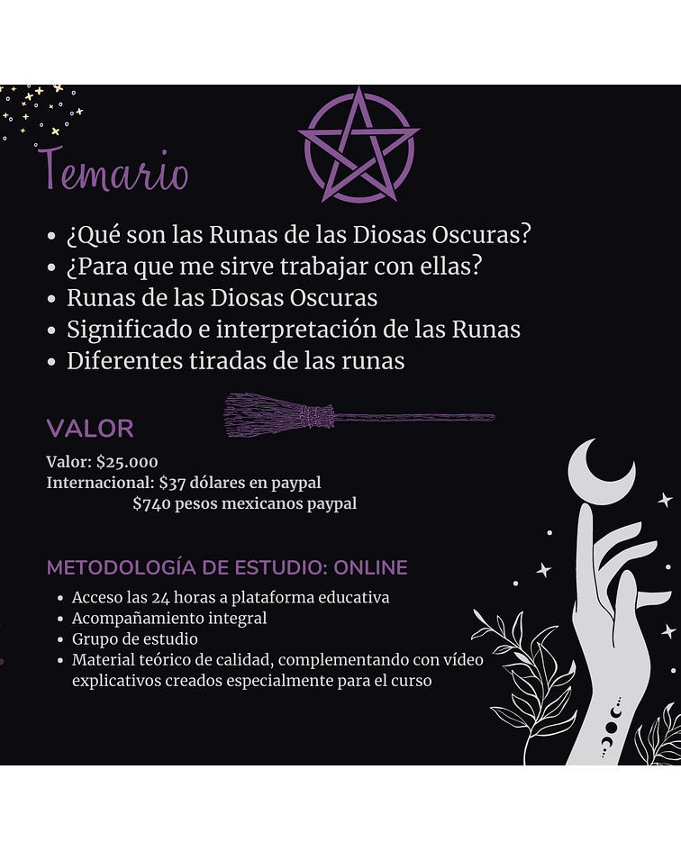 Curso: Runas de las Diosas Oscuras