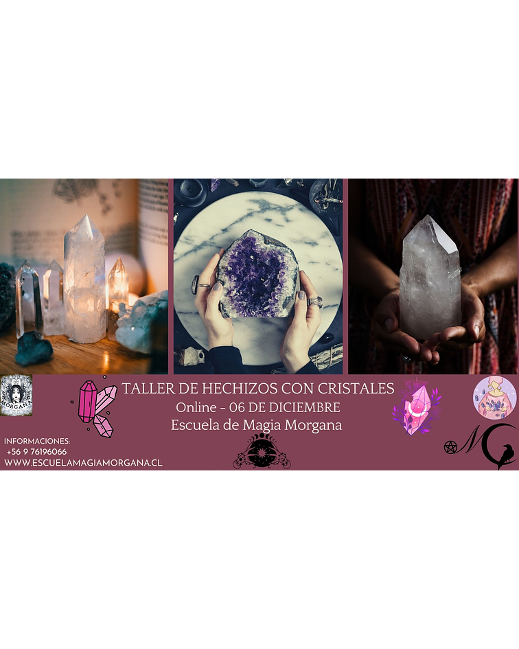 Taller: Hechizos con Cristales- 50% DESCUENTO