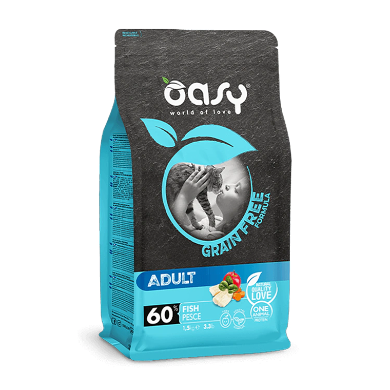 Oasy Cat GF Adult Fish 1.5 Kg 1
