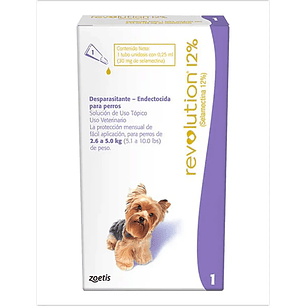 Revolution Perro 12% 2.5 - 5kg (0,25 ml)