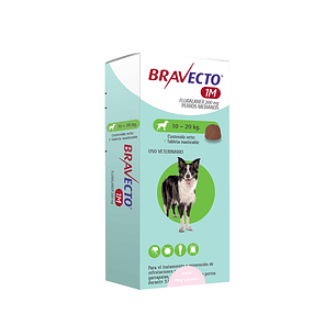 Bravecto Perro 1M 200mg – 10 a 20 kg