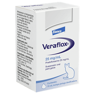 Veraflox Suspensión Oral 25 mg Gatos – 15 ml