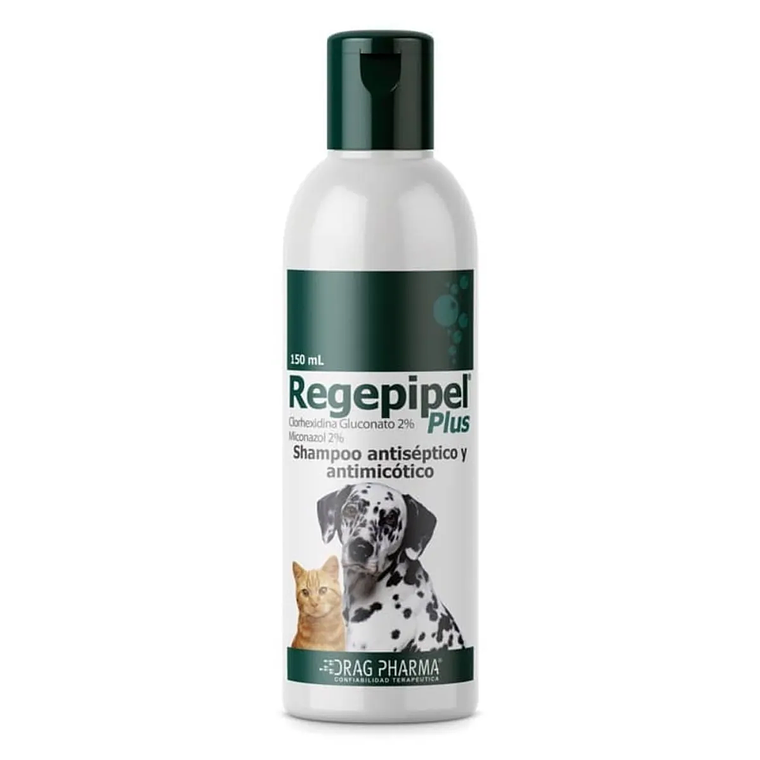 Shampoo Antiséptico y Antimicótico Regepipel Plus Perro y Gato - 150 ml 1