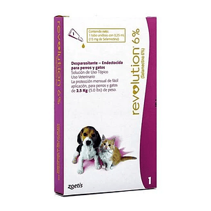 Revolution 6% Perros y Gatos – Antiparasitario Interno y Externo