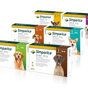 Simparica Antiparasitario Perros – Antiparasitario Interno y Externo – 1 comprimido