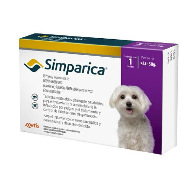 Simparica Antiparasitario Perros – Antiparasitario Interno y Externo – 1 comprimido 3