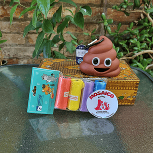 dispensador de bolsas para perros + repuesto