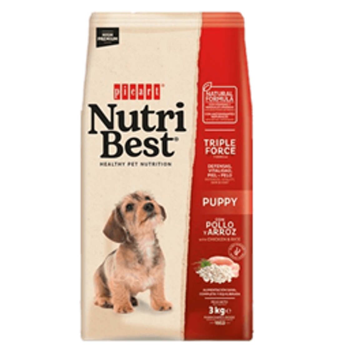 Nutribest Perro Cachorro Pollo y Arroz - 3kg 1
