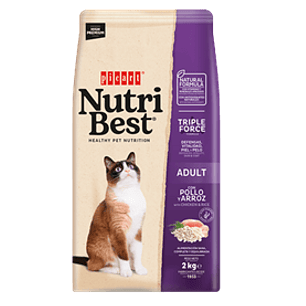 Nutribest Gato Adulto Pollo y Arroz - 2kg