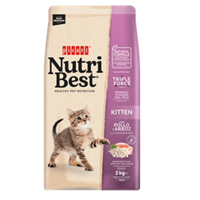 Nutribest Gato Kitten Pollo y Arroz - 2kg 1