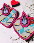 AROS CORAZON DE TELA