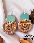 AROS DE TELA (gancho plata)