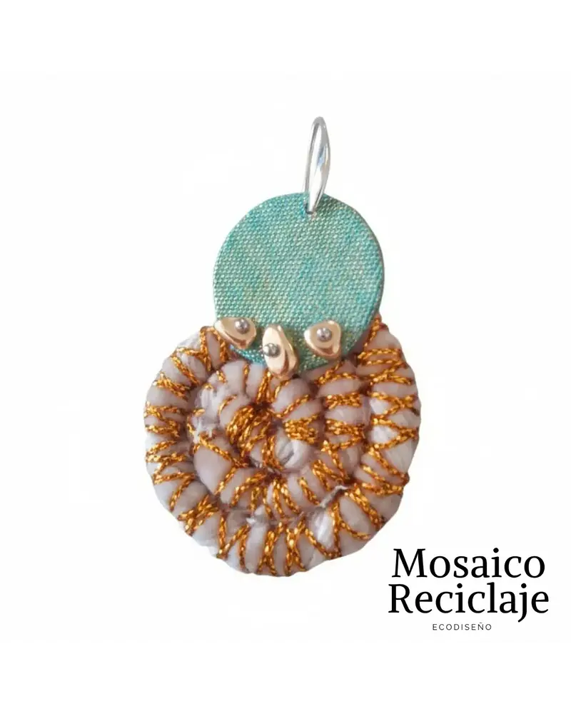 AROS DE TELA (gancho plata)